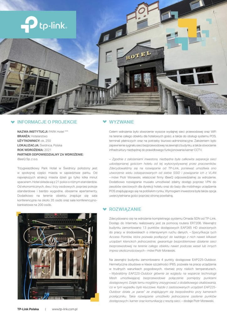 TP-LInk Park Swindinca Case Study str.1