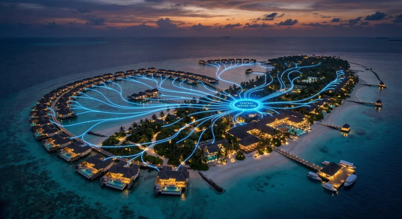 GPON światłowód dla hoteli iBeeQ